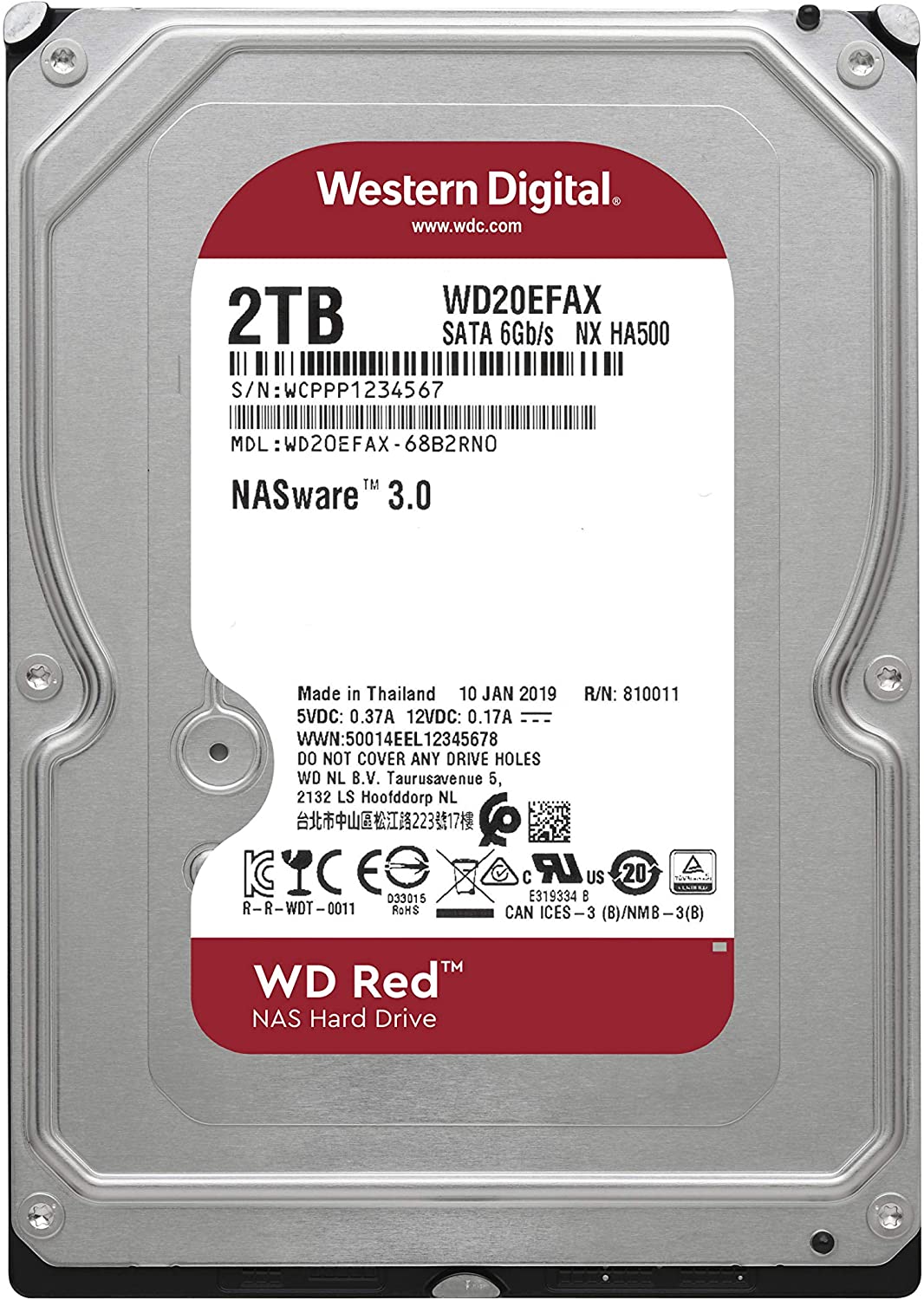Western Digital 2tb Wd Red Nas Internal Hard Drive Hdd Vitorcam